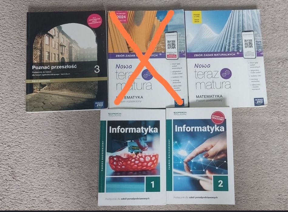 Podręczniki szkolne zbiory zadań matura klasa 1 2 3 liceum technikum