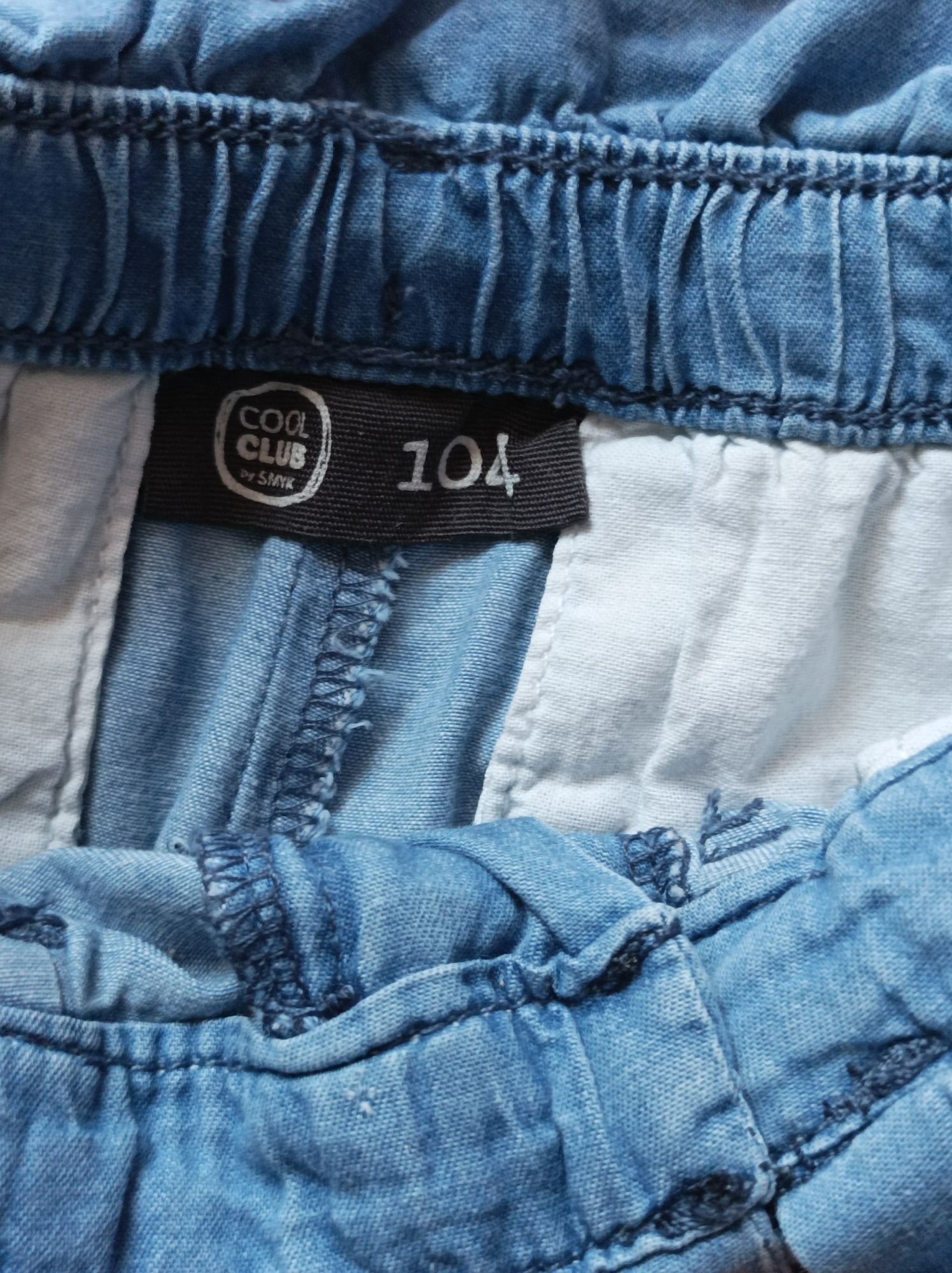 Spodnie cienki jeans cool club 104 cm, papier bag