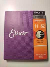 Cordas Guitarra Elixir Acoustic Custom Ligth 80/20 Bronze com NANOWEB