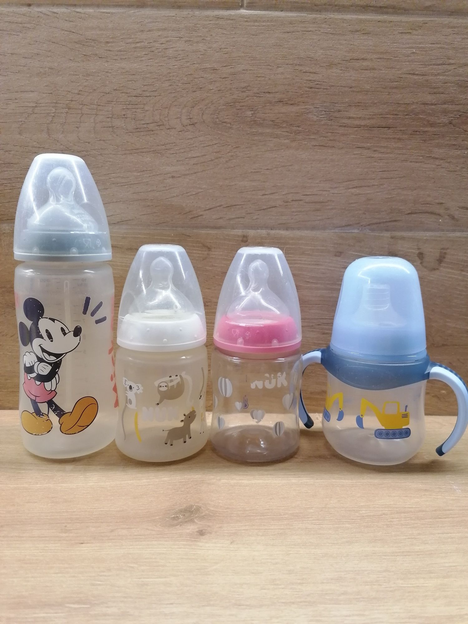 Пляшки для годування Nuk р. S 0-6міс та р. M 6-18міс, поїльник babylov