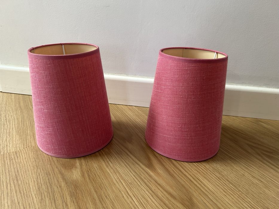 2 Abajours : cor Rosa