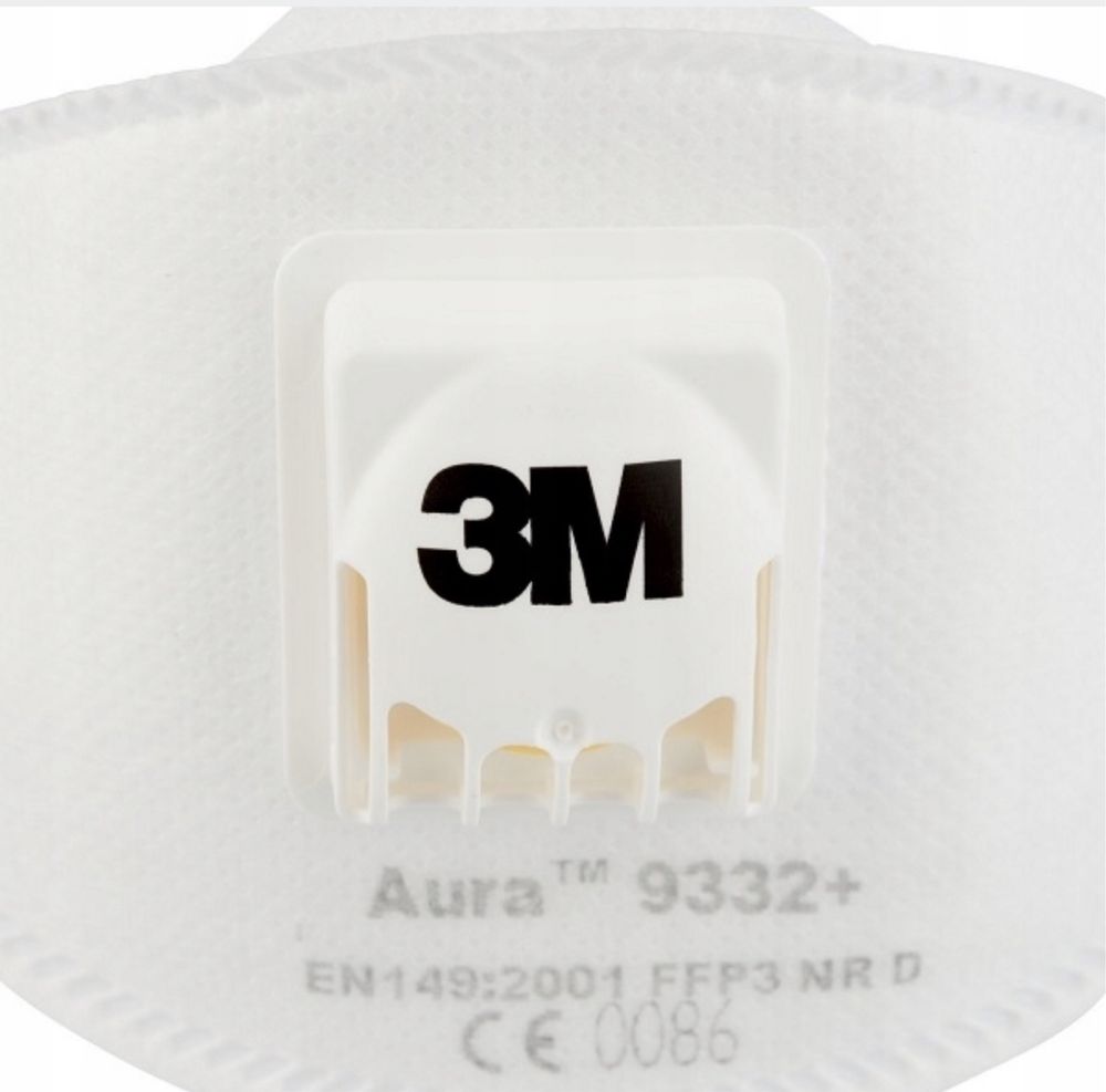 10x M3 Aura 9332+ FFP3 maseczka maska półmaska ochronna filtrująca