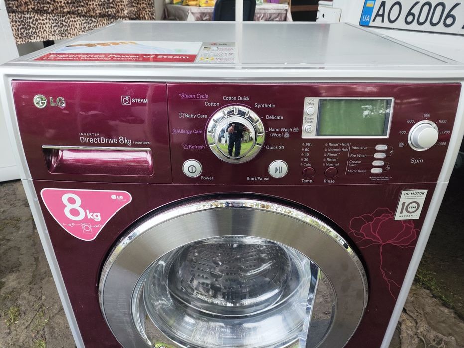 Пральна машина LG Steam Direct Drive 8 кг — ідеальний стан