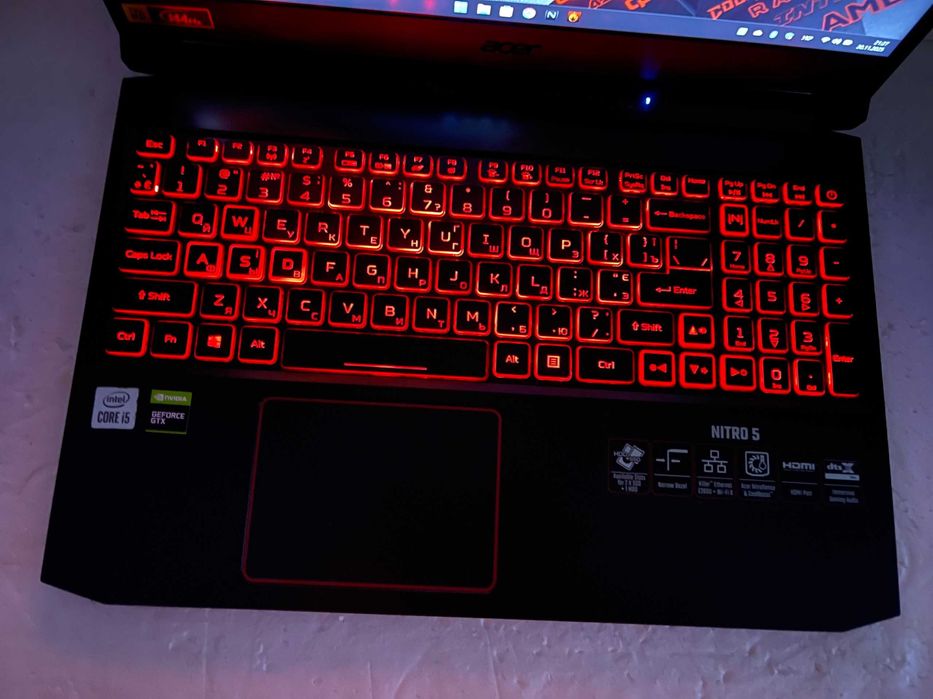 144 Hz/ Acer NITRO AN515 /Core 10300H/ 16 RAM/ SSD 512/ GTX 1650 GDDR6