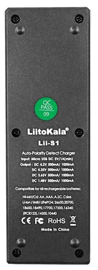 Liitokala Lii-S1 ładowarka akumulatorów AAA/AA