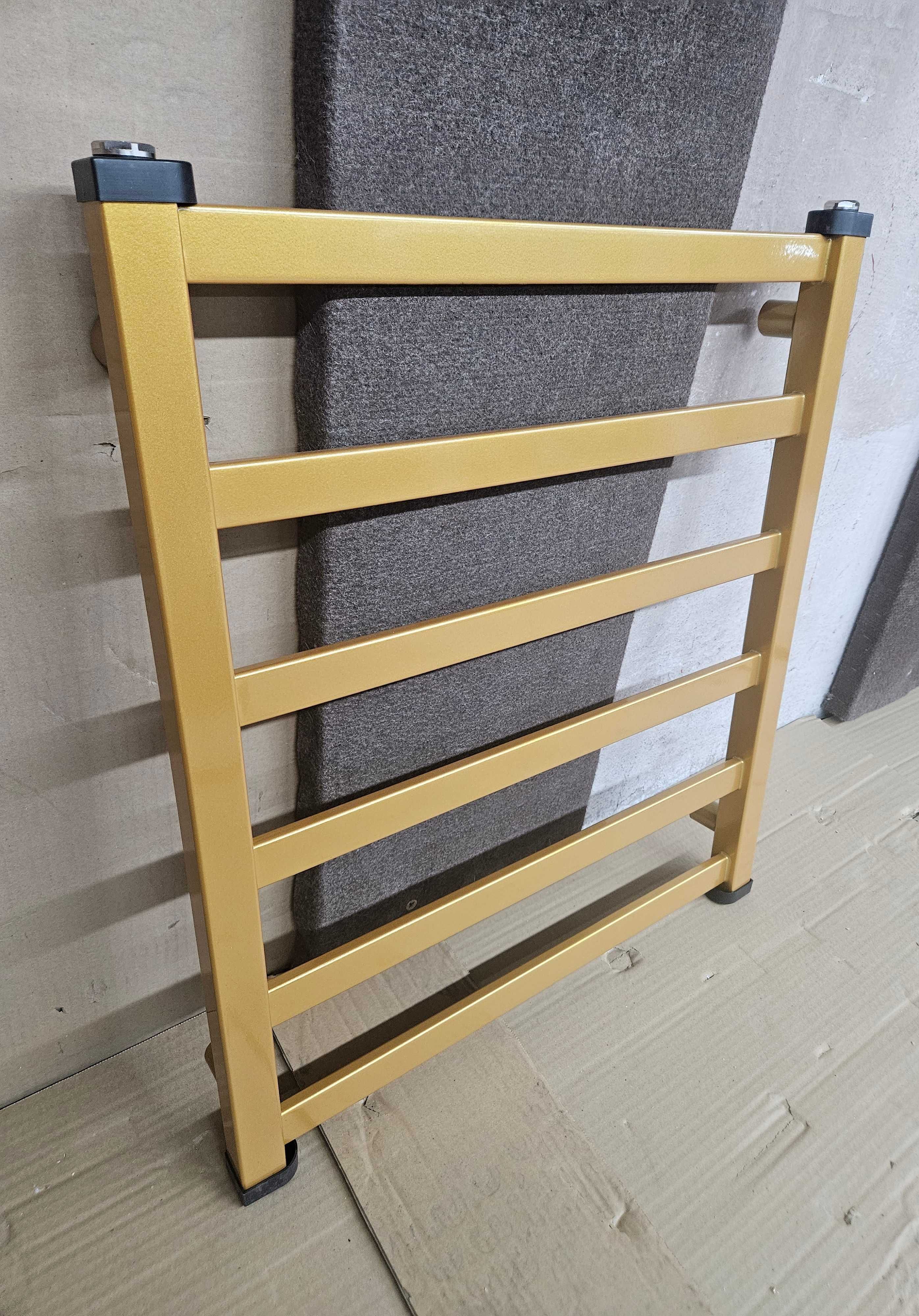 Złoty grzejnik łazienkowy, dekoracyjny wys. 60cm, szer 50 cm, nowy