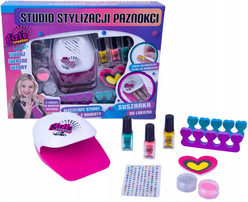 Studio Stylizacji Paznokci Zestaw Dzieci Suszarka