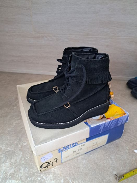 Czarne kozaki dziewczęce, zamszowe rozm 27 Bartek