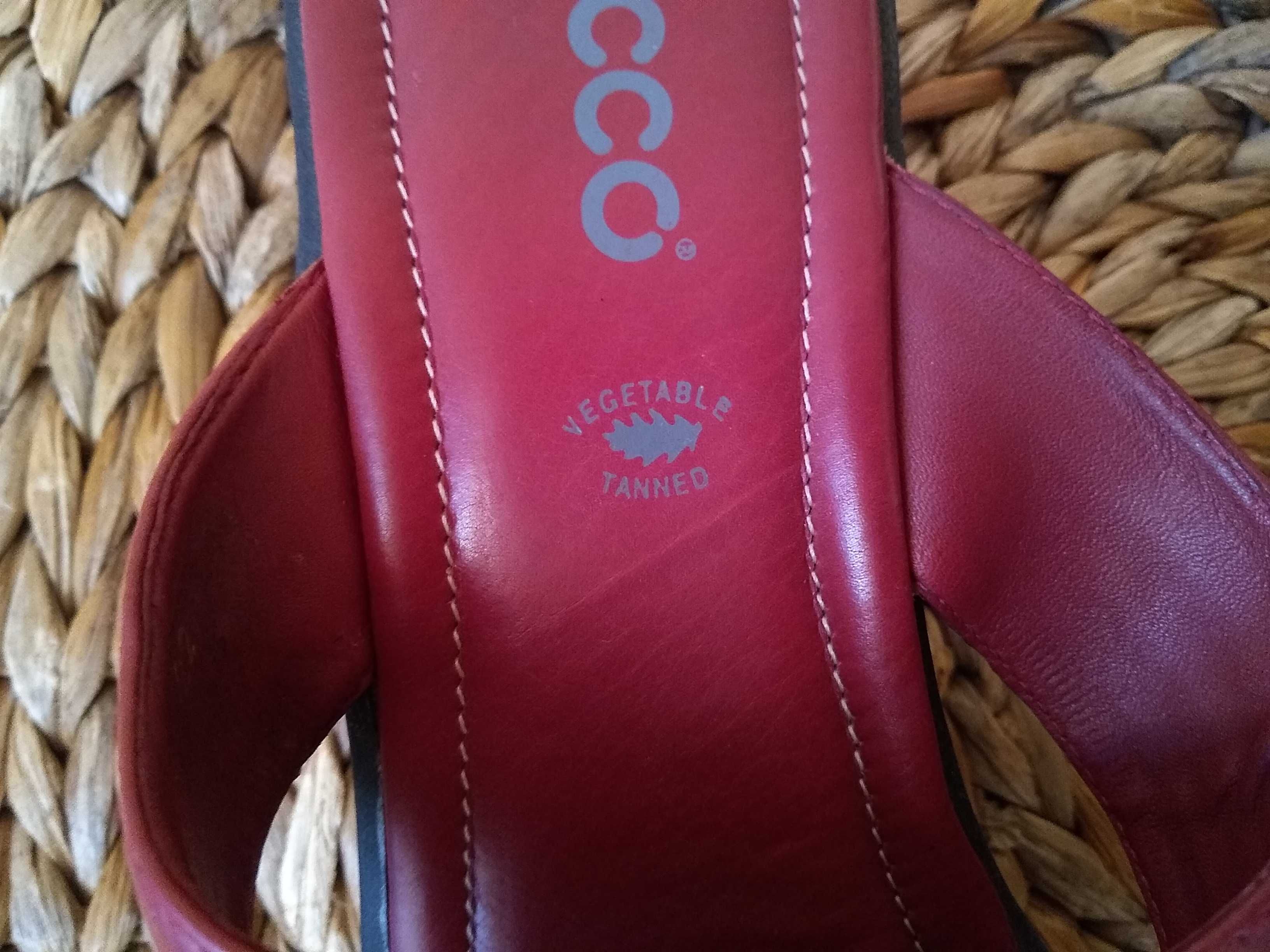 ECCO Damskie buty skórzane bez pięty, 100% Skóra, Rozmiar 40½ / 7 UK