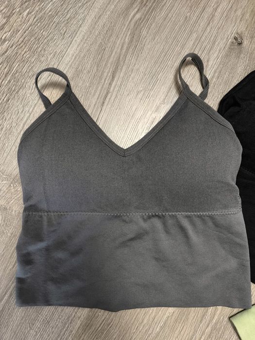 Жіночий бюстгальтер топ в рубчик (М)