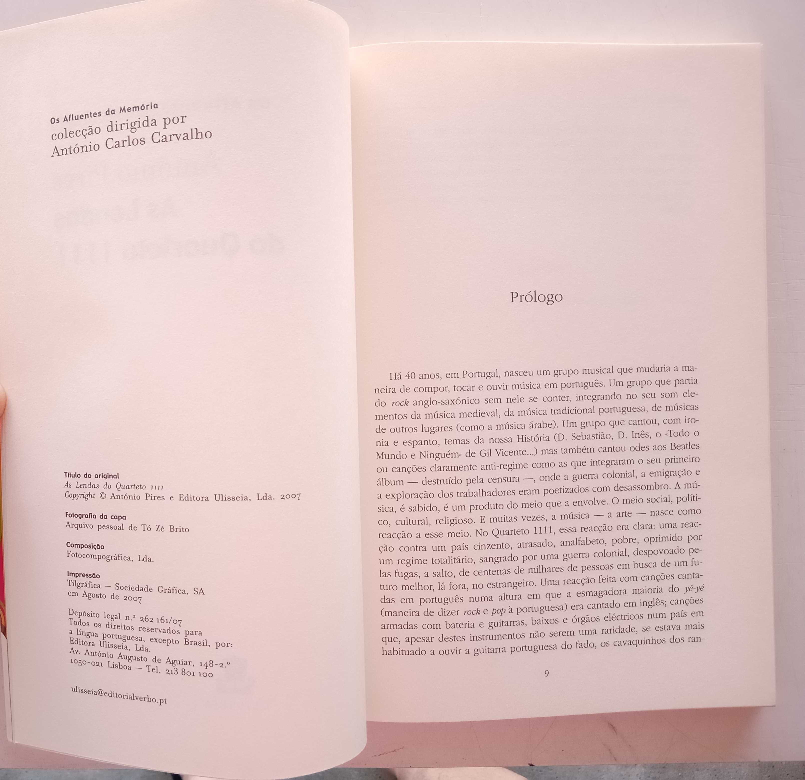 Quarteto 1111 - - - As Lendas do Quarteto 1111 - - - - Livro