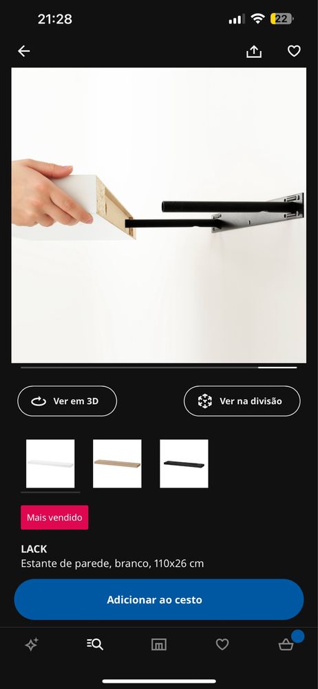 Parteleira/estante ikea