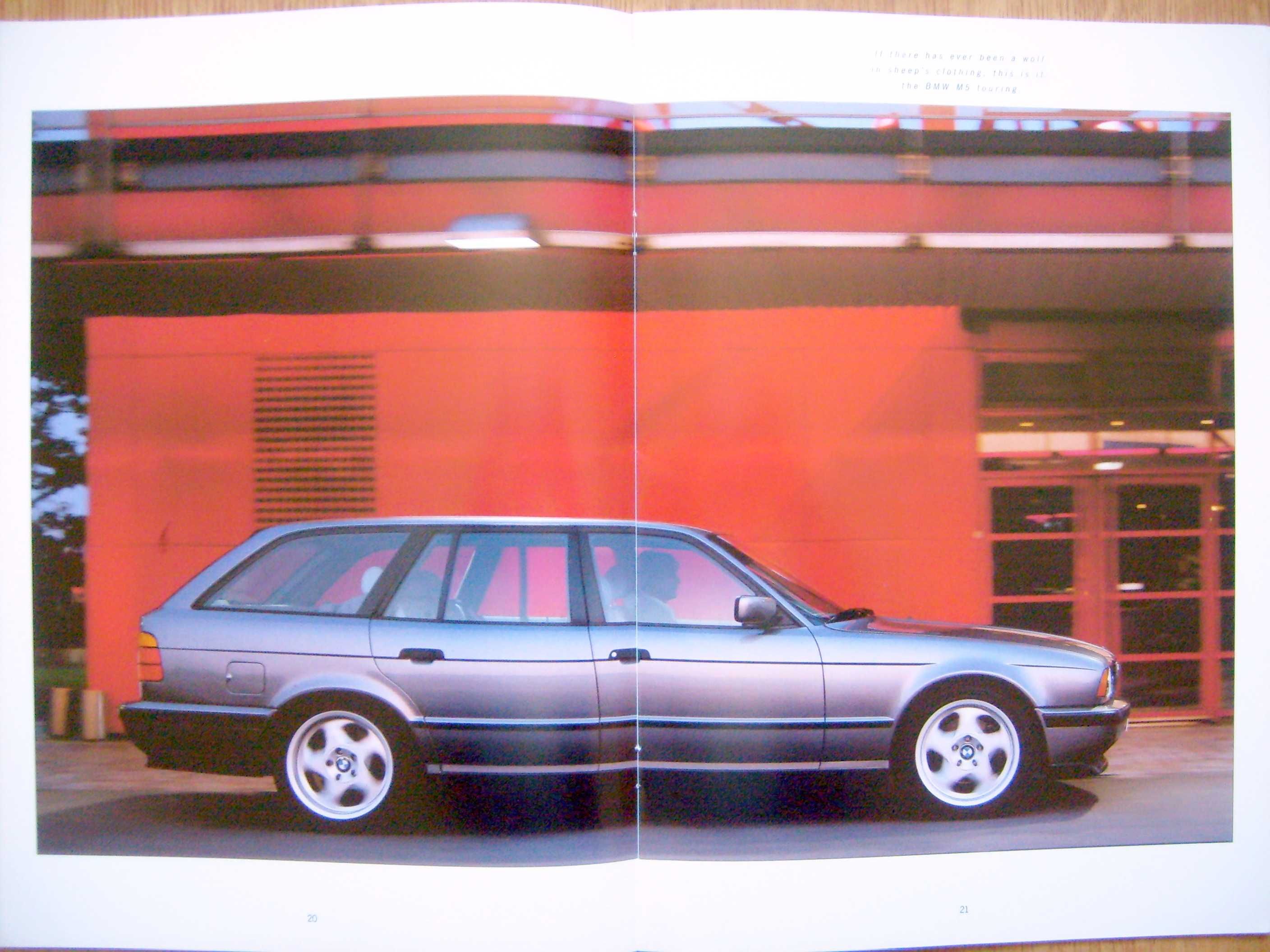 BMW M-Models 1993 / M3 E36 + M5 E34 / prospekt 46 str., stan BDB (2nd)