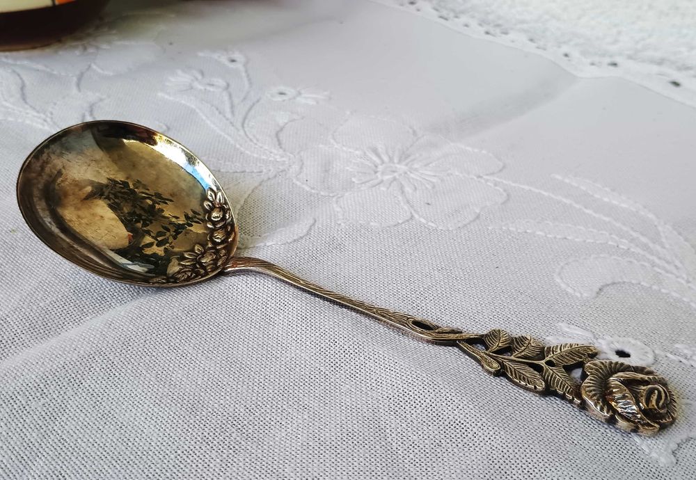 Łyżka posrebrzana Antiko 100 „Róża z Hildesheim”