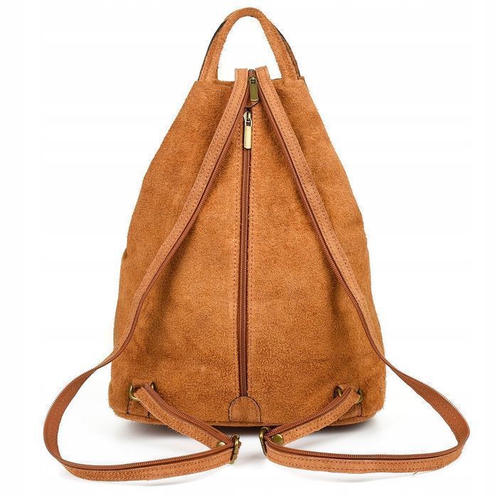 Vera Pelle włoski Plecak Skórzany damski mały