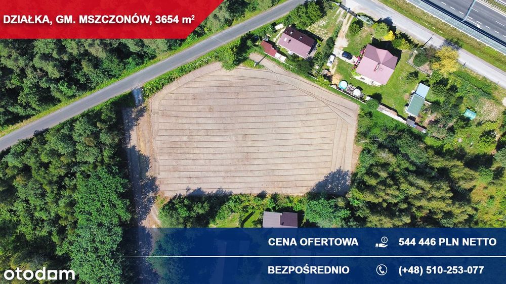 Teren usługowy przy S8 – idealny pod magazyn lub warsztat MSZCZONÓW