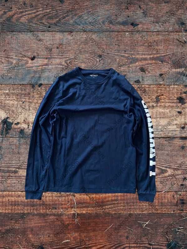 Bluzka, longsleeve Carhartt granatowy navy L streetwear workwear swag