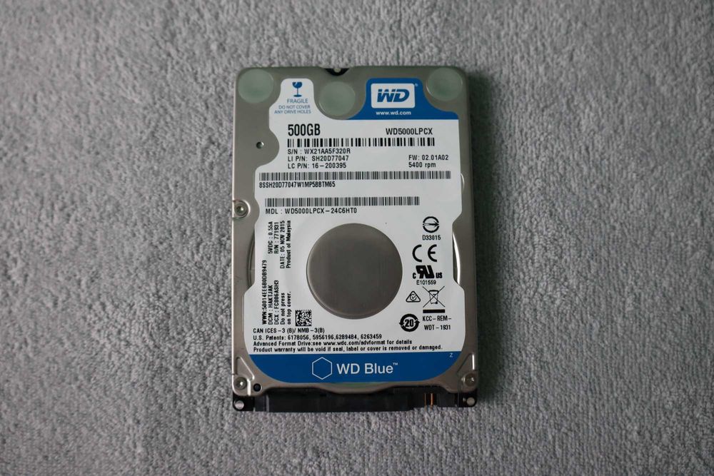2x dysk zewnętrzny 500 GB (WD + Verbatim) + kieszeń na dysk Orico