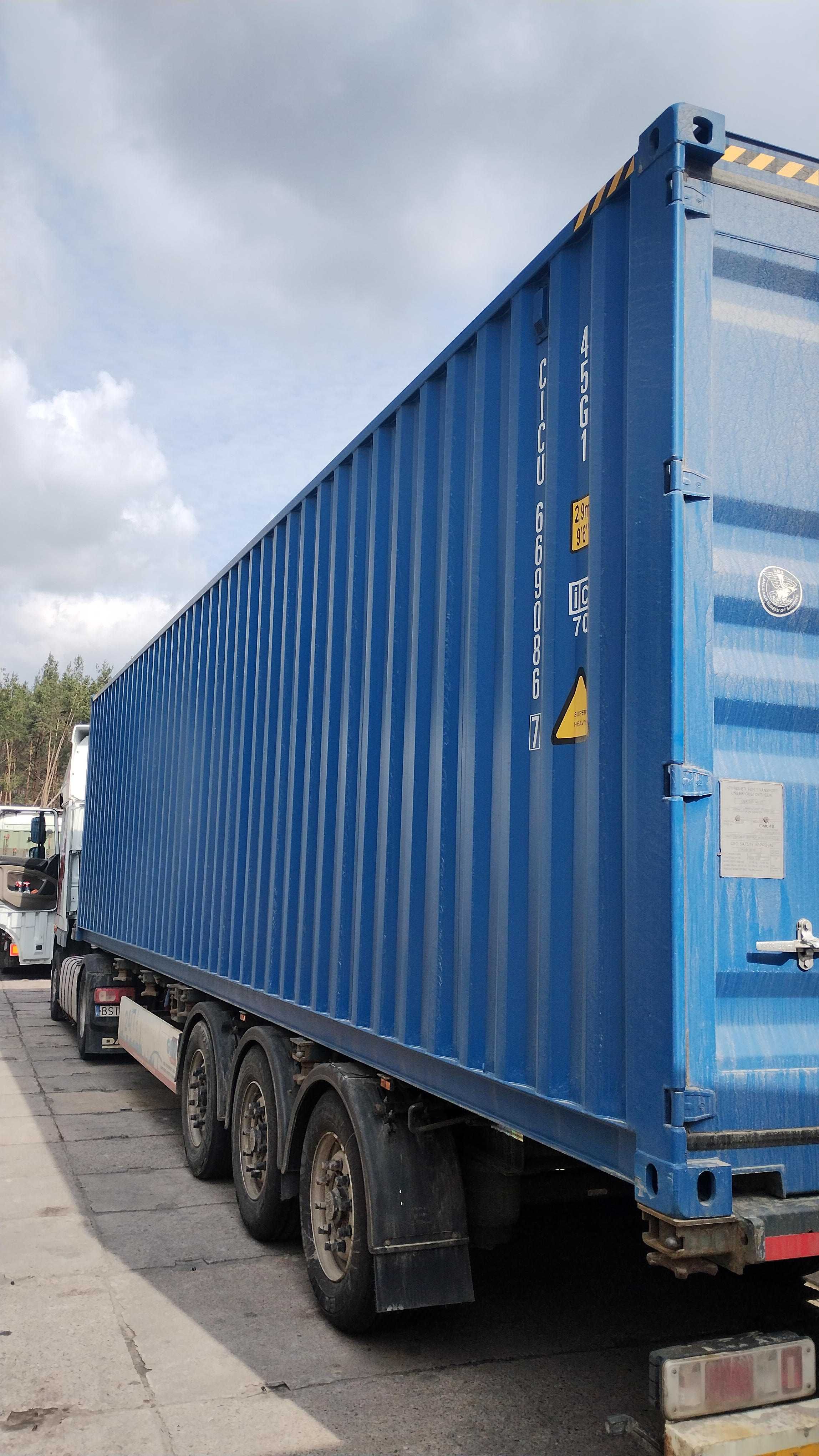 Kontener morski 40'HC ONE-WAY RAL5010