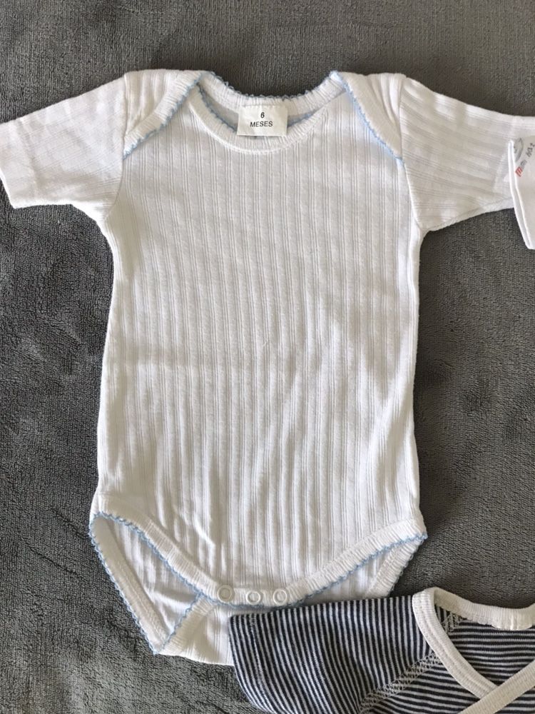 Conjunto 3 babygrow menino 3-6 meses