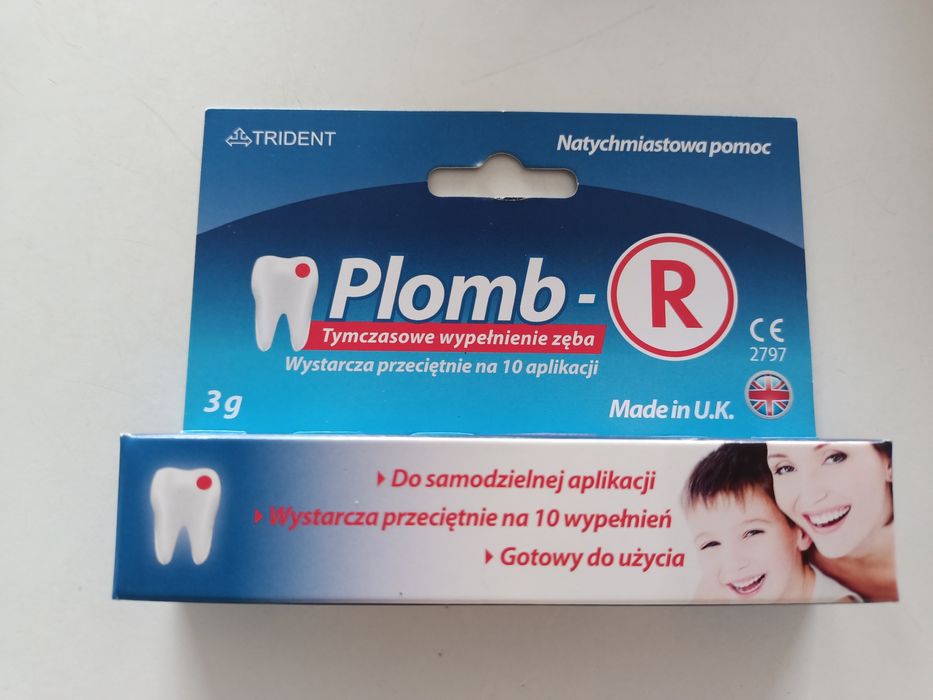 Nowe opakowanie Plomb-R tymczasowe wypełnienie zęba