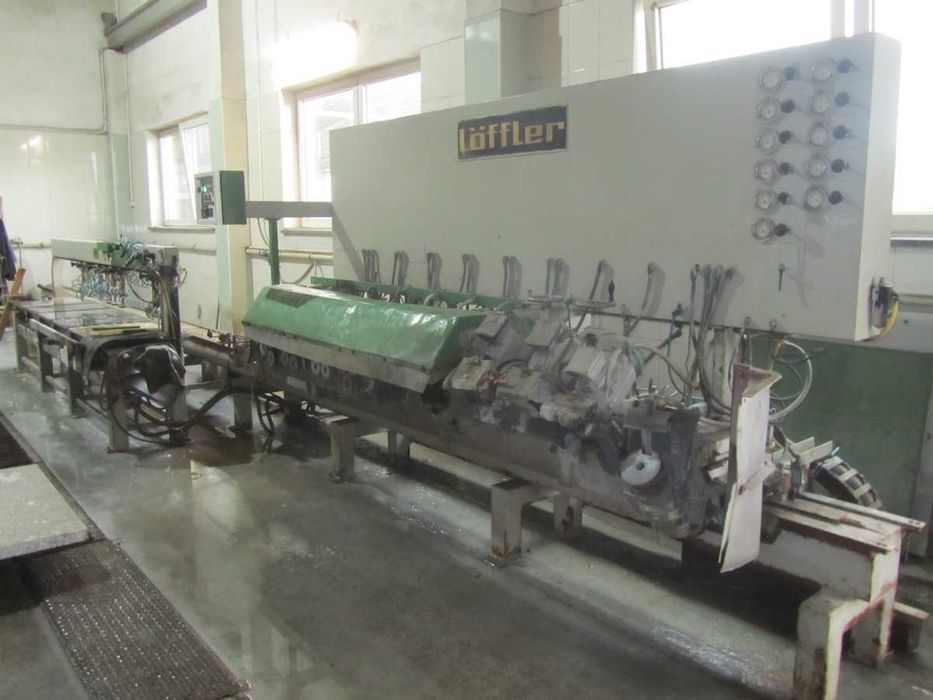 boczkarka do kamienia LofflerKSL100, 6 głowic bok + 4 faza. stan dobry