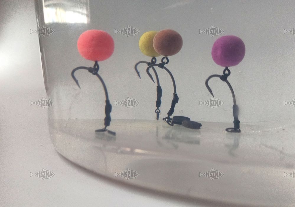 Przypony karpiowe 8 sztuk Ronnie Rig #4 #6 do kulek pop-up