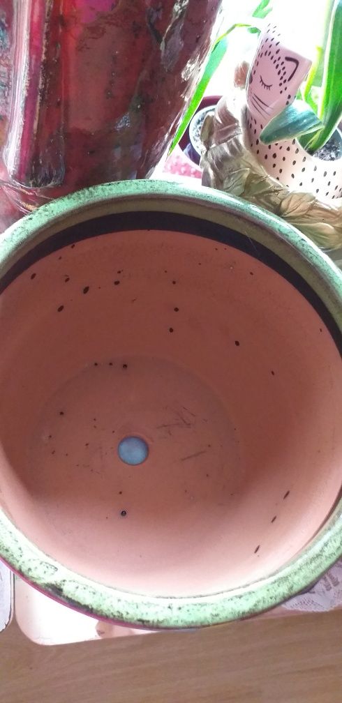 Ceramiczna donica szkliwiona