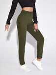 Jeansy Rurki Z Wysokim Stanem Khaki Casual Shein M 38