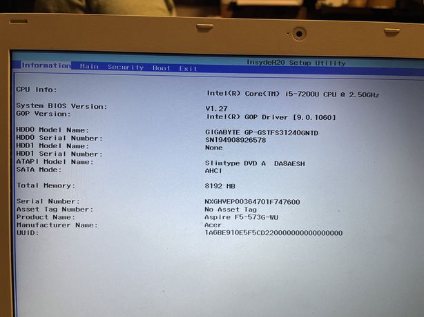Notebook Acer e5 573g 15.6 i5. 8GB 256 Ssd