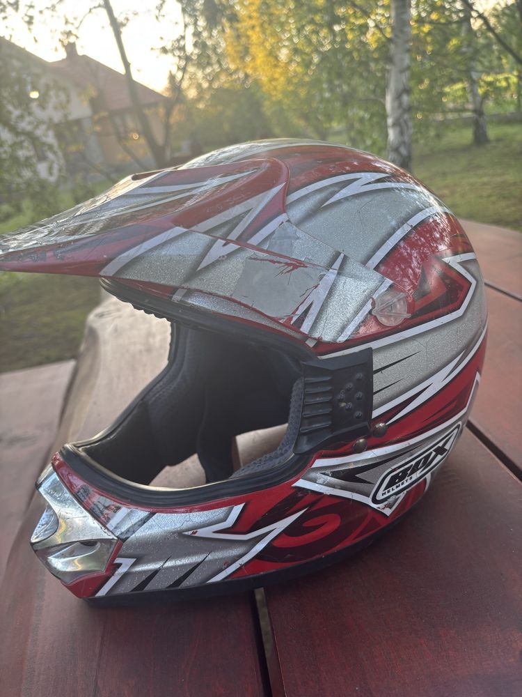 Kask motocyklowy cross enduro quad Box