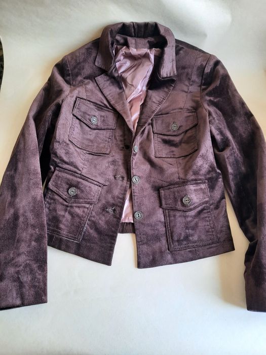 Костюм женский брючный , вельвет -  шоколад, р.44- 46-М, бр.- бермуды