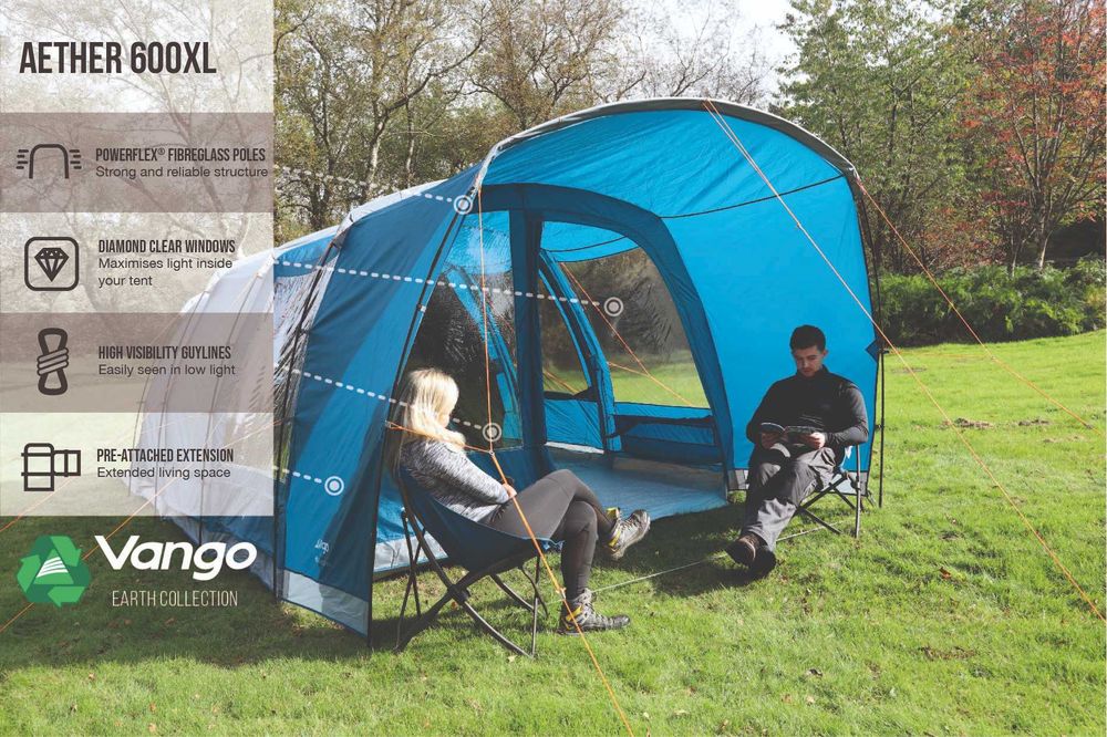 namiot rodzinny 6 osobowy VANGO AETHER 600XL