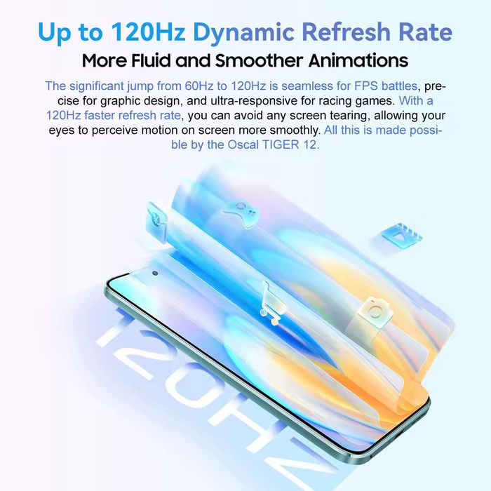 Oscal Tiger 12 8+128GB 6.78" 120Гц Helio G99 5000мАг 33Вт 64Мп NFC