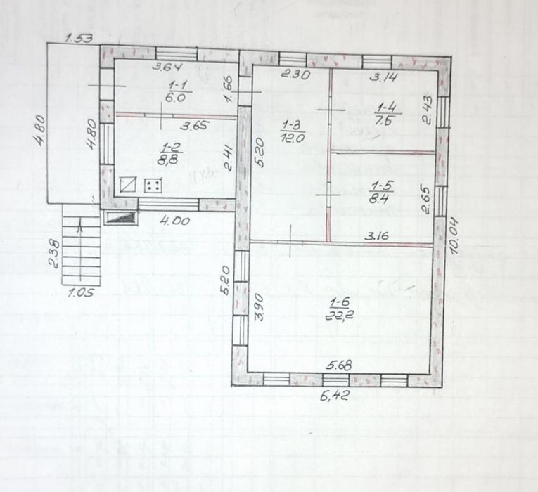 Левый берег  Березановка продам дом 3 отдельные ком+удобствами