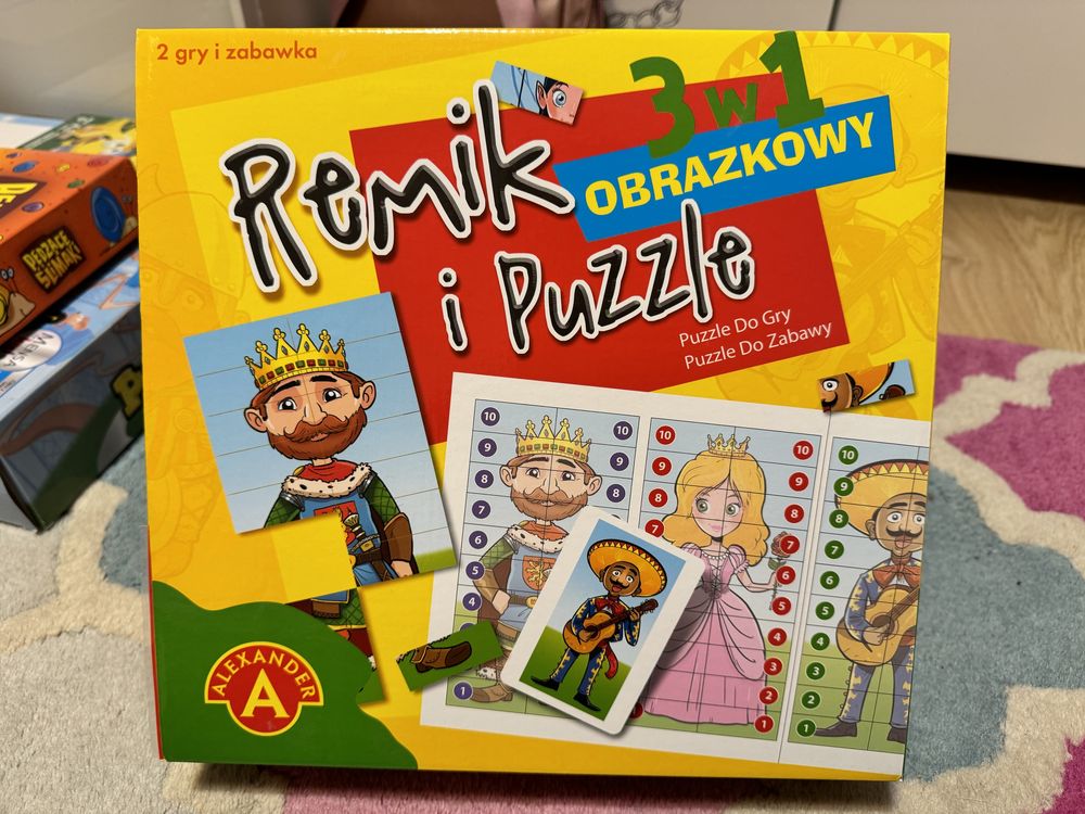 Remik i puzzle NOWY