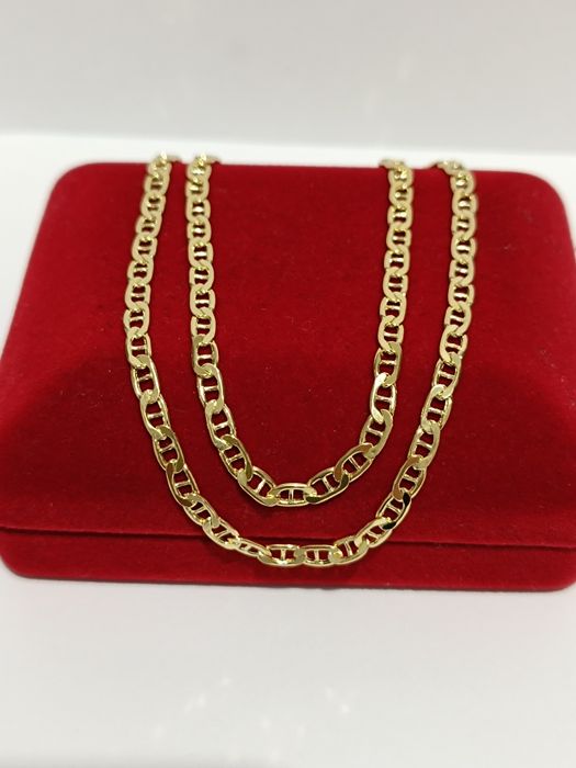 Złoty łańcuszek splot Gucci dł.50cm, złoto próby 585