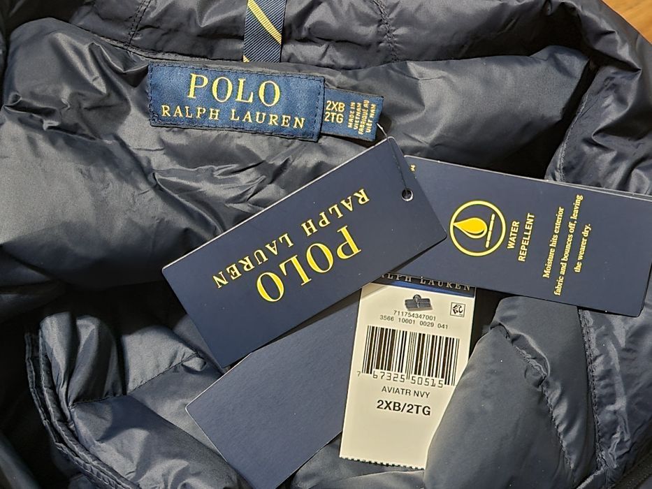 Оригінал 100% чоловічий натуральний пуховик polo ralph lauren xxl 3xl