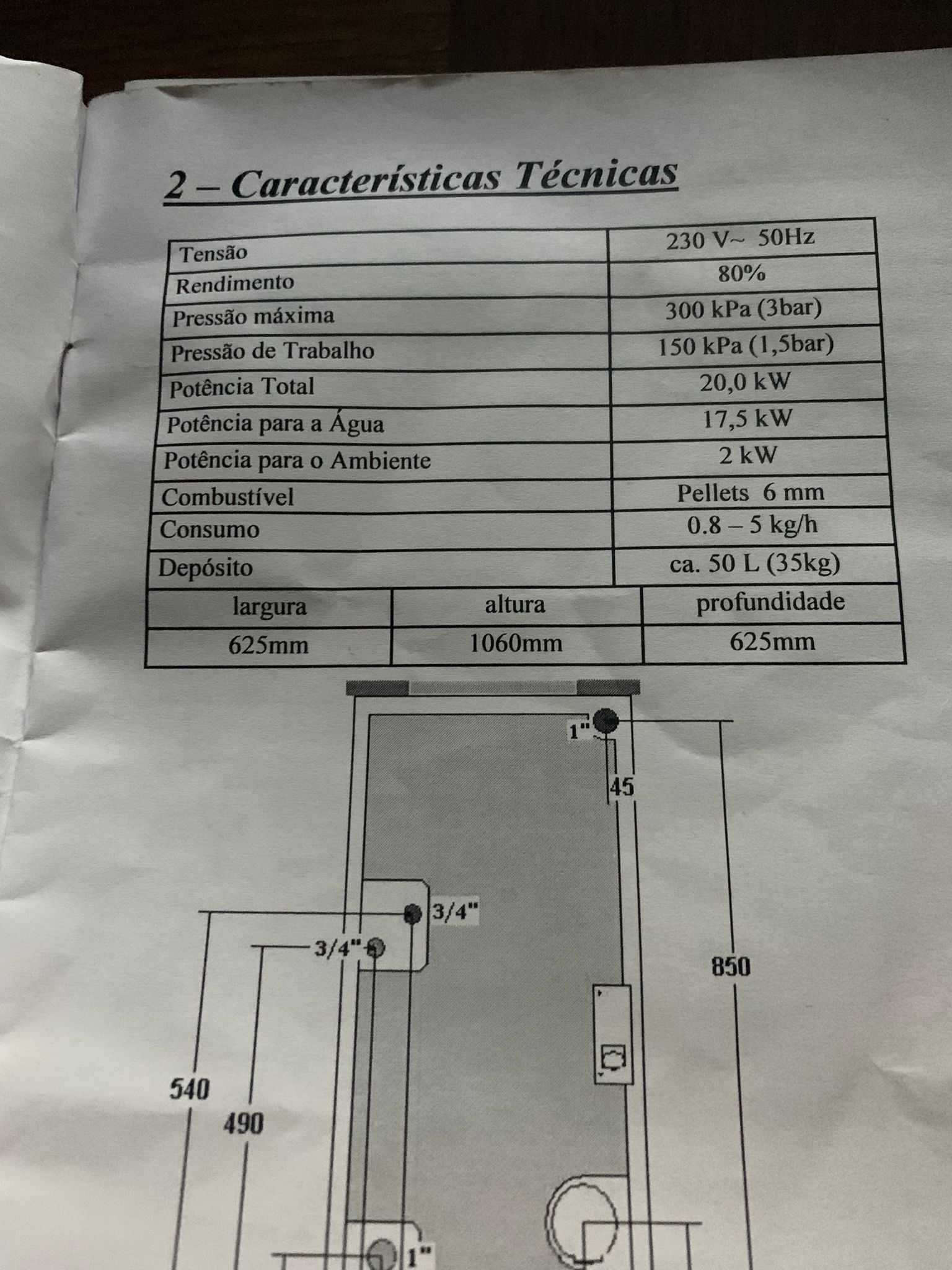 Caldeira a pellets Metlor aqualuxo