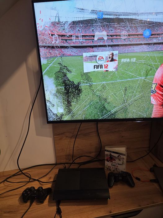 Konsola Sony Playstation 3 Super Slim 500Gb Ps3 + Pudełko + 2 Pady