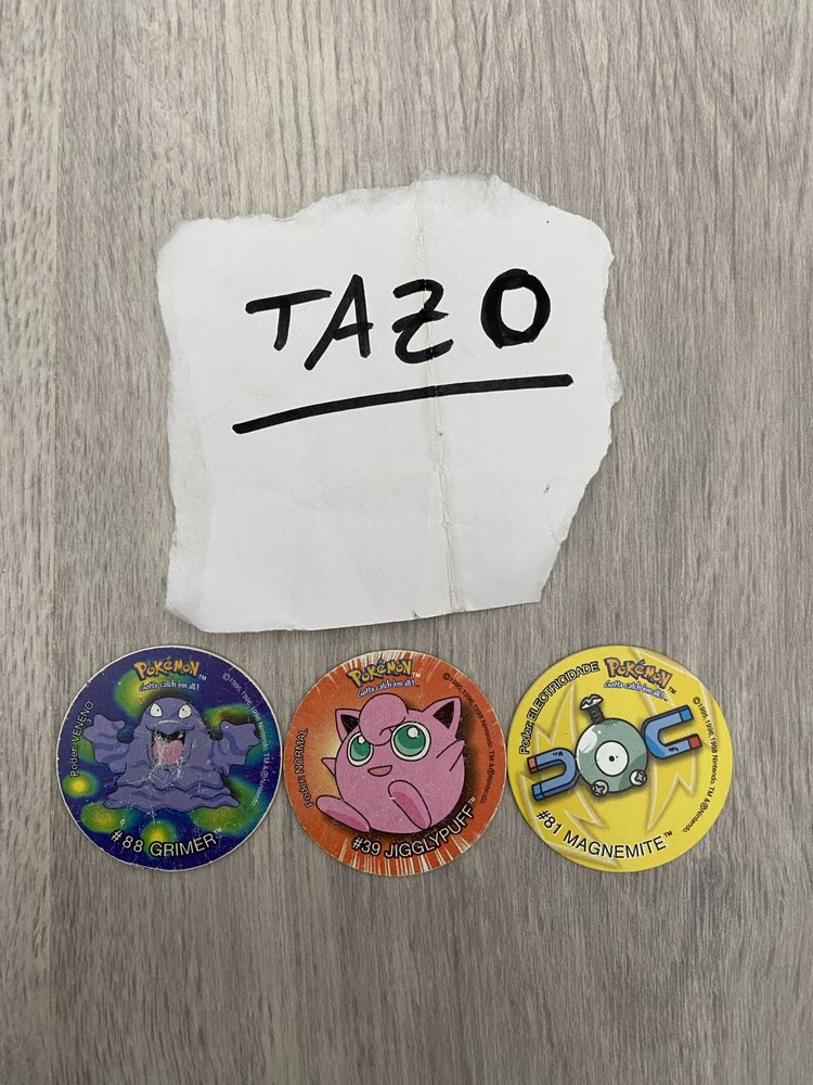 Coleção de tazos Pokemon