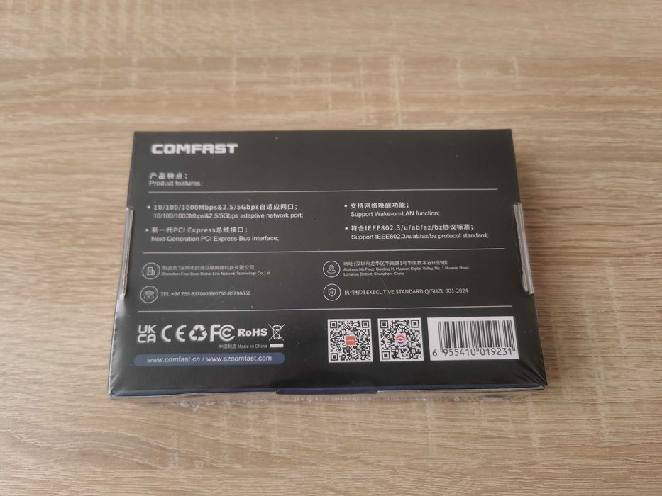 5 Gbit Realtek LAN PCI-Express сетевая карта Comfast