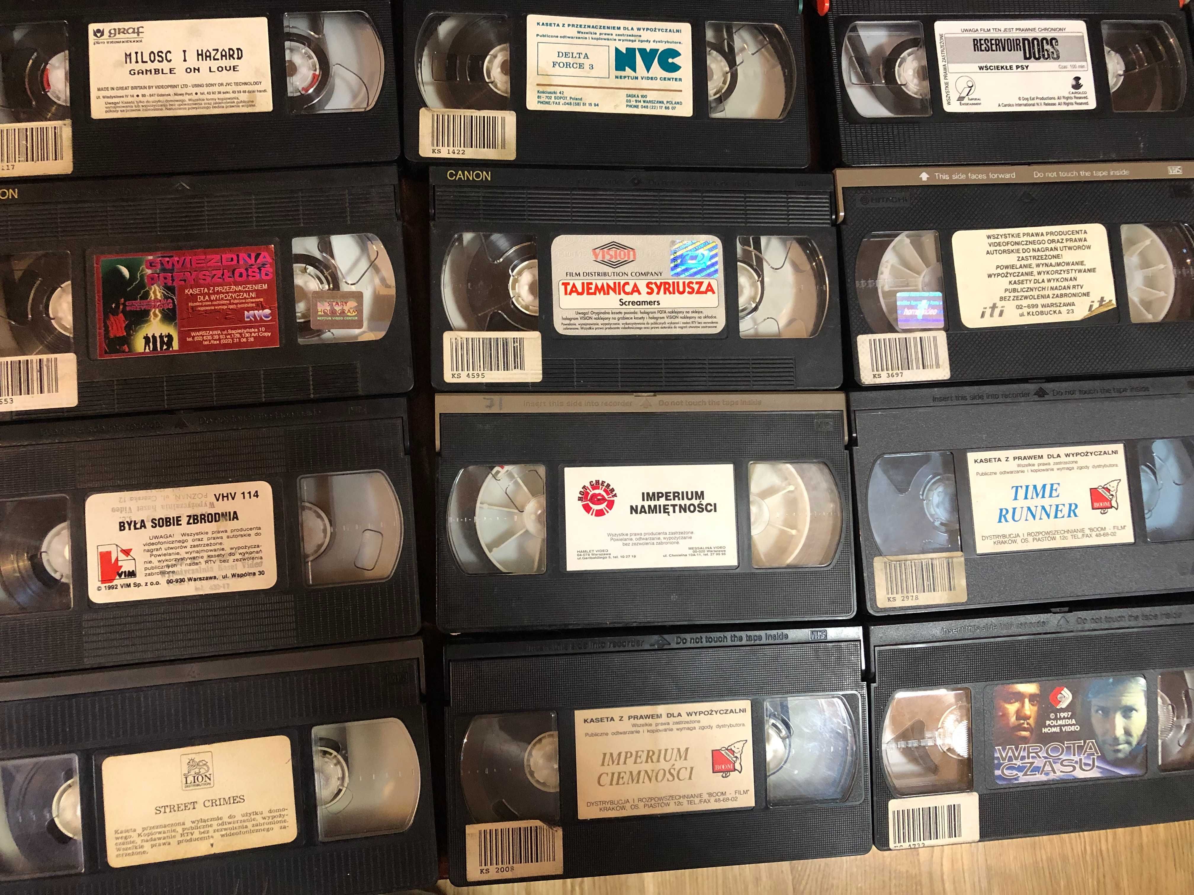 Kasety VHS Wideo VIDEO Oryginalne Bez pudełek