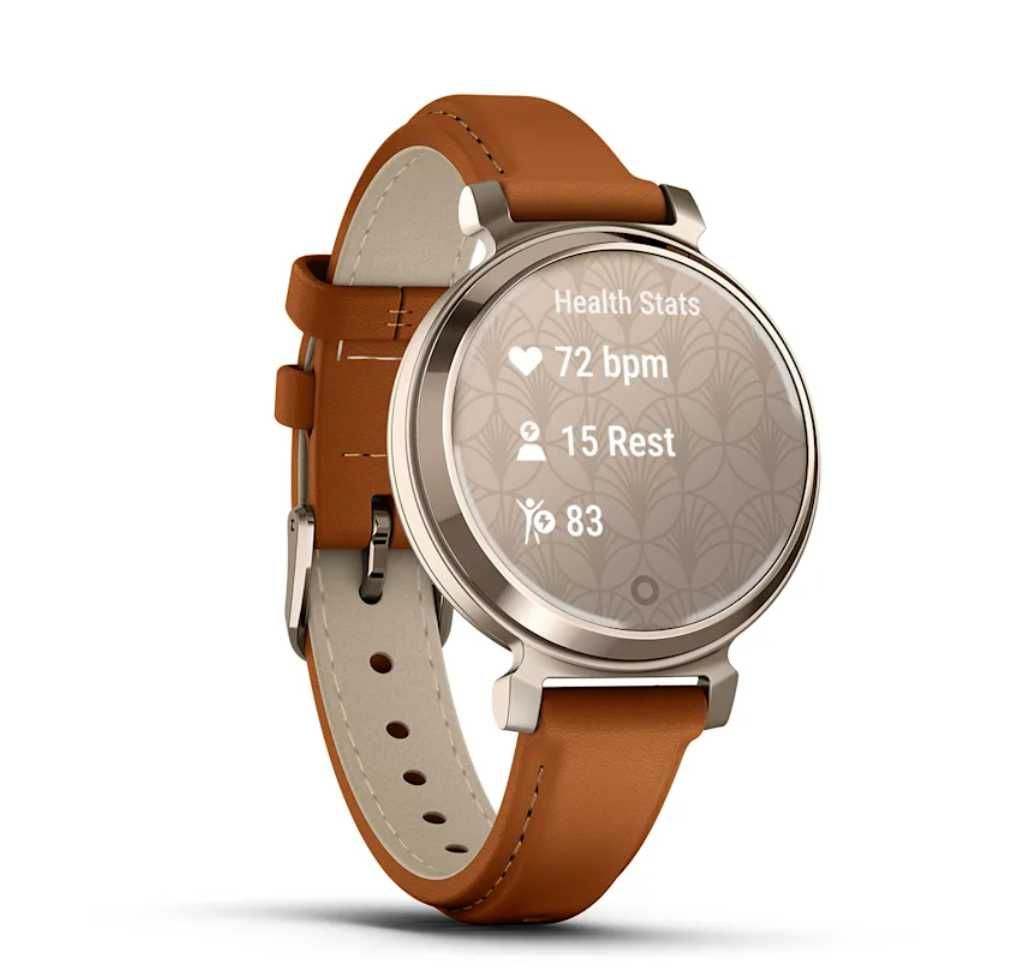 Garmin Lily 2 Classic Cream Gold шкіряним ремінцем 010-02839-02