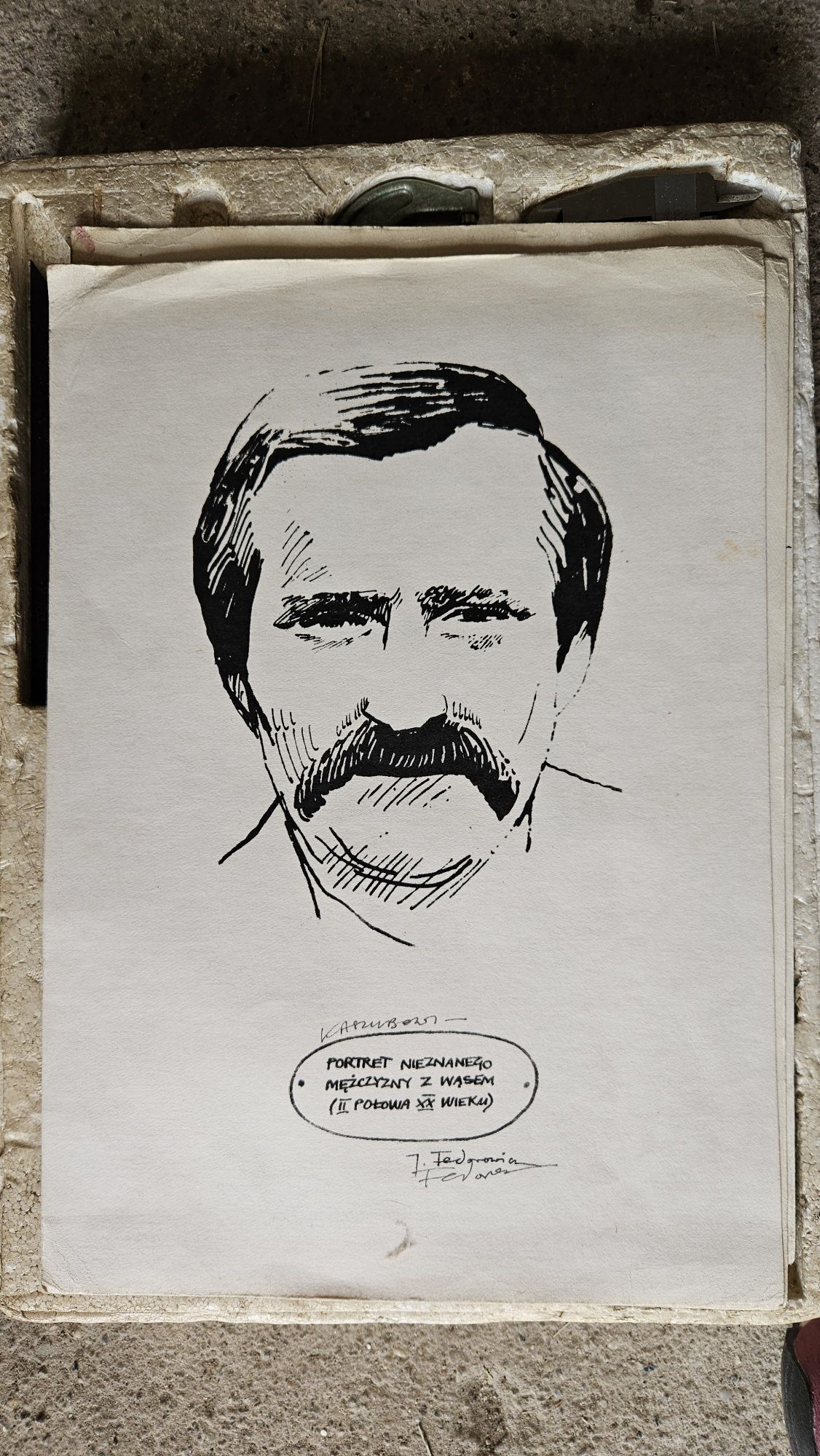 Portret Nieznanego mężczyzny z wąsem Fedorowicz