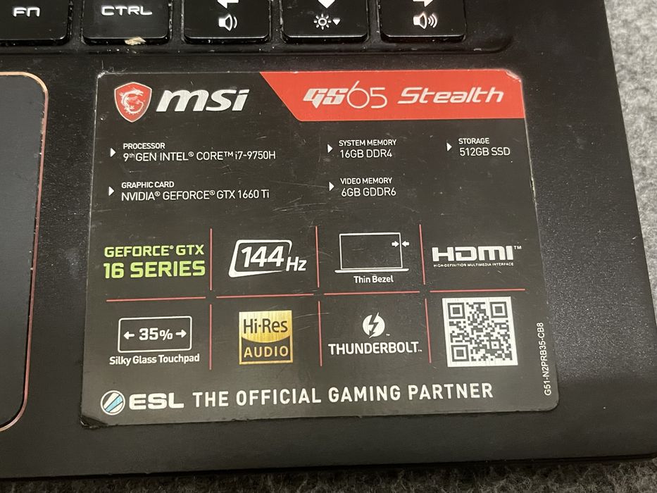 Игровой ноутбук MSI GS65 Stealth (MS-16Q4) ОБМЕН!