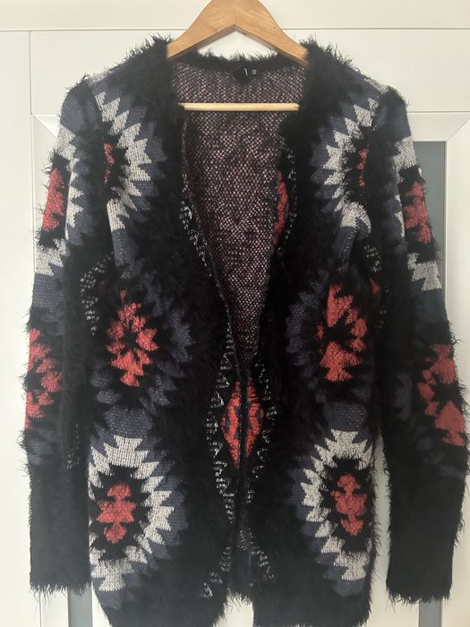 Kardigan wielokolorowy moher