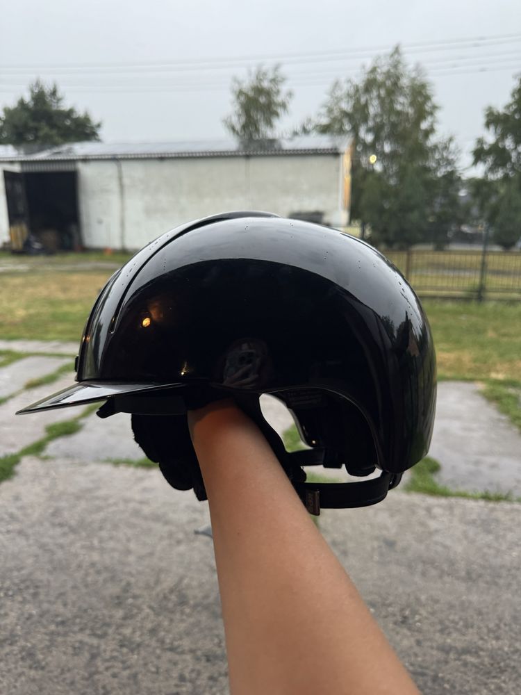 Kask jezdziecki kep czarny