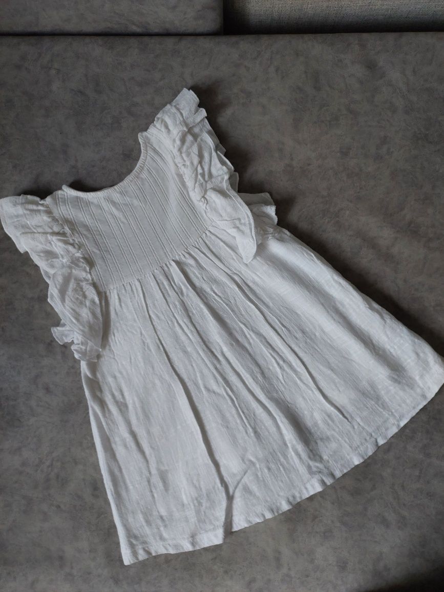 Біла сукня/плаття Zara 104 см/3-4 роки