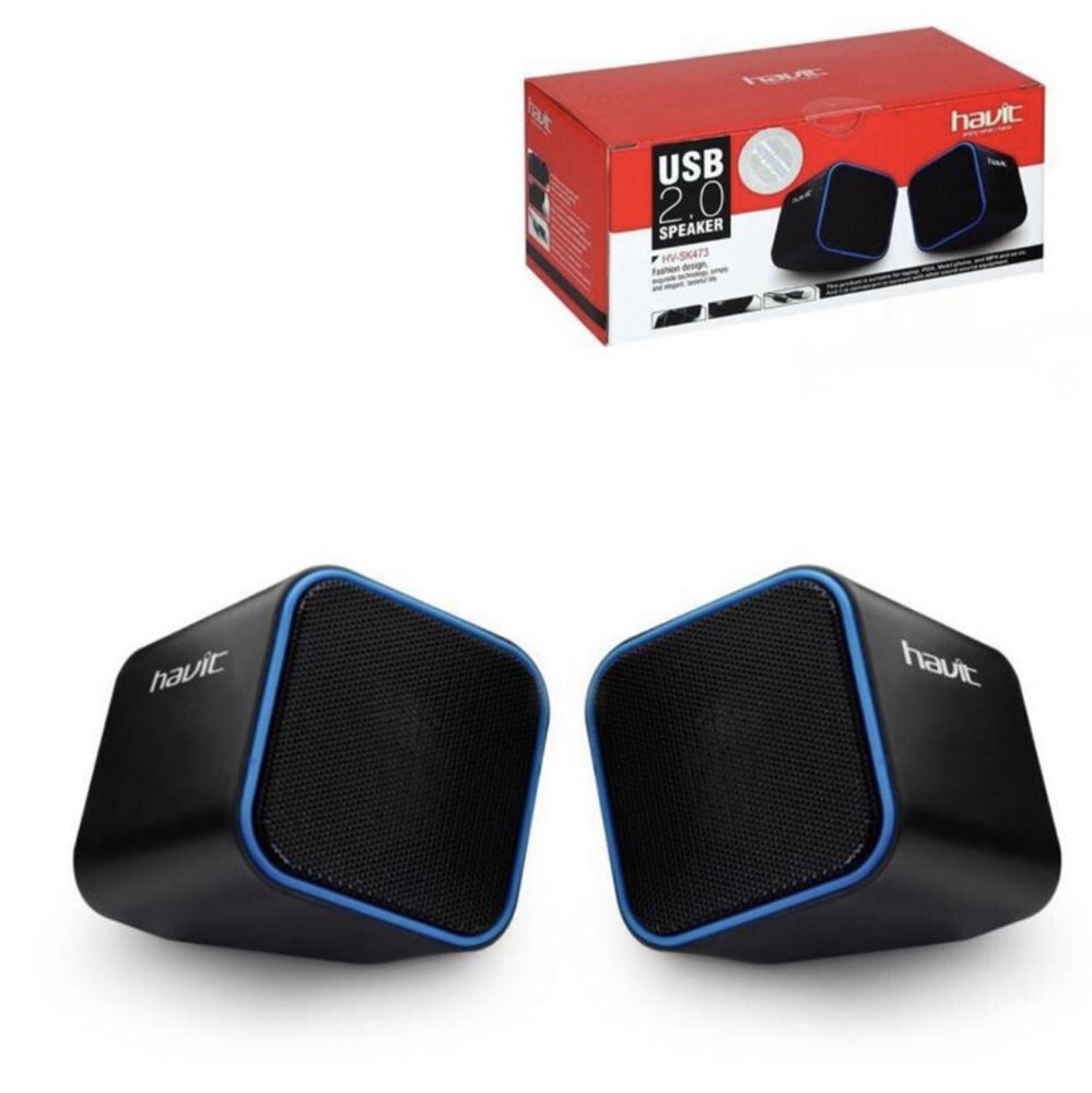 Колонки 2.0 Havit HV-SK473 black/blue
